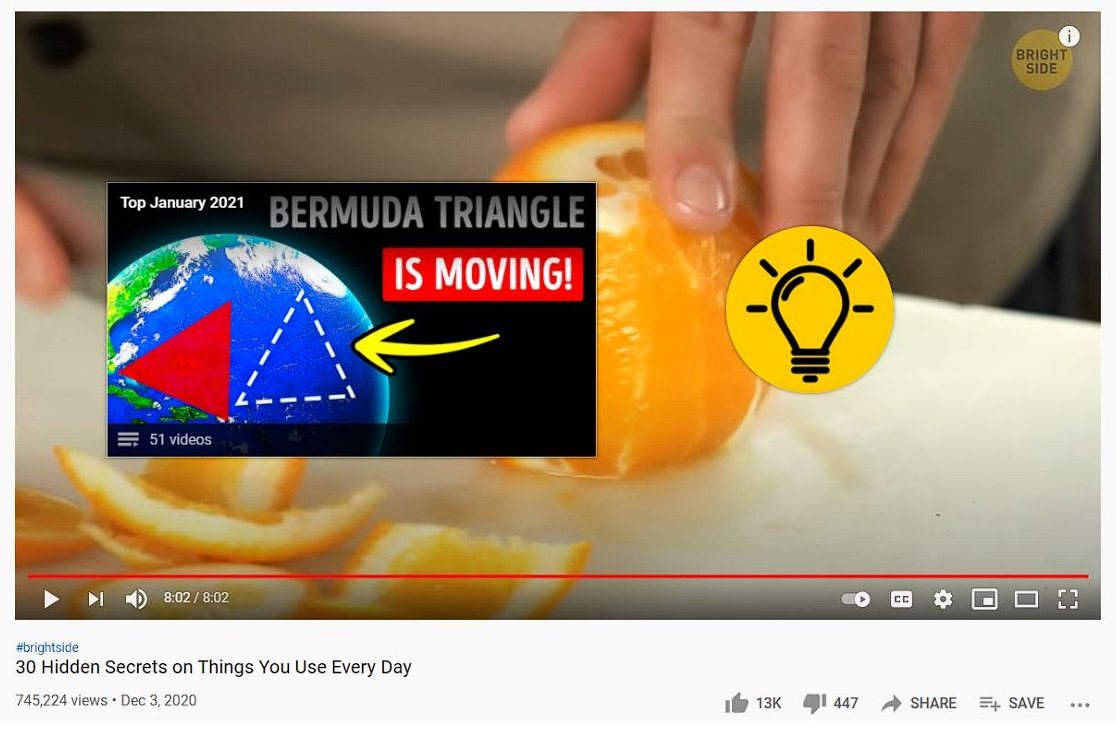 exemploa de uma boa end screen para youtube