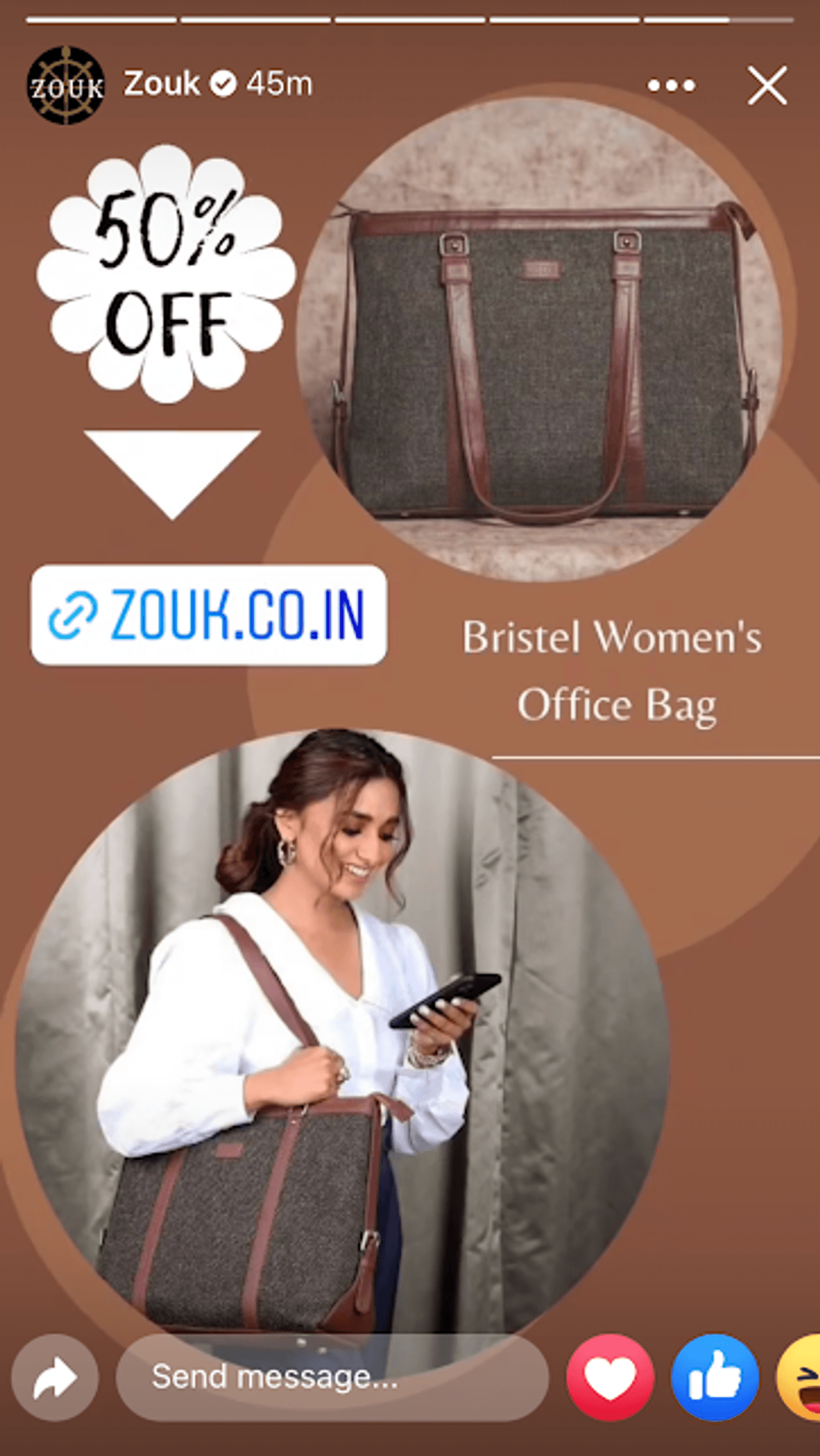 Example of Announce Discounts and Offers on FB stories