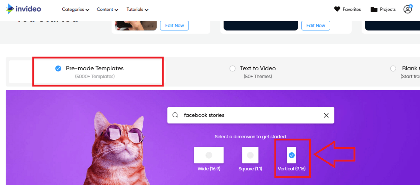 How to Create Stunning Facebook Stories in minutes - Step 2
