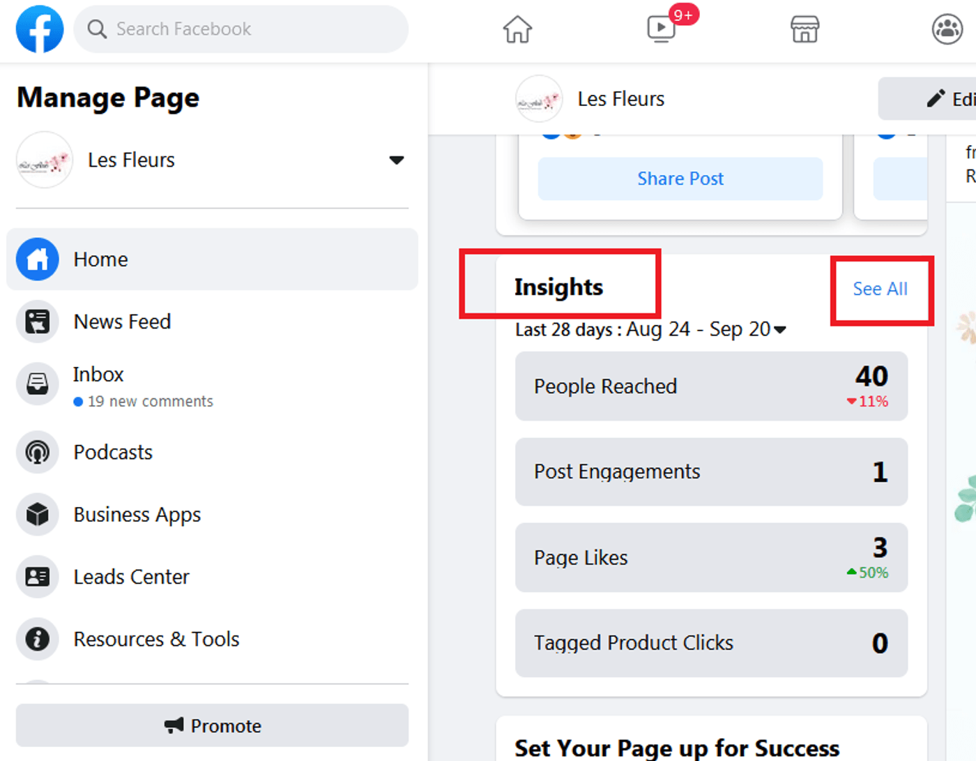 How to check Facebook Stories Insights - Step 1