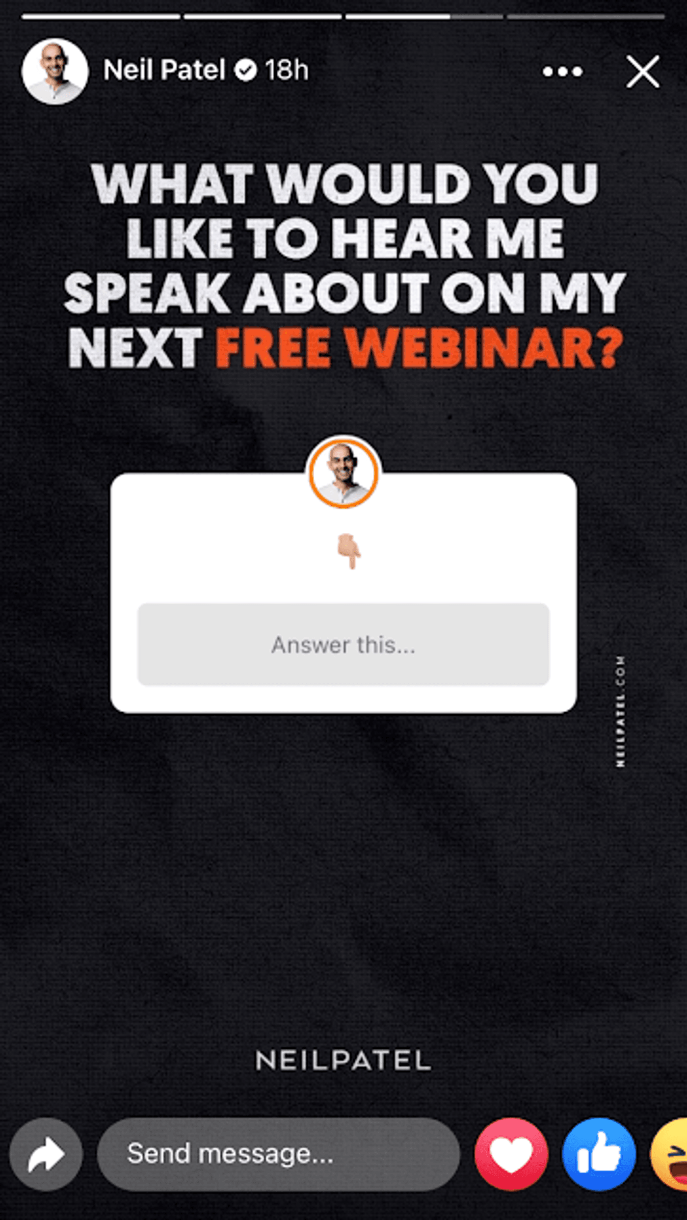 Facebook Stories Tips - Interact with Audience using Question stickers