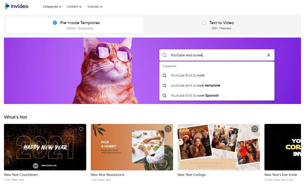 Ferramenta online para personalizar end screen