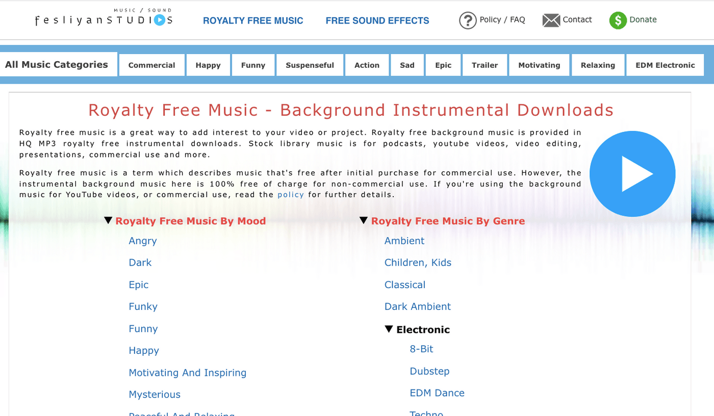 fesliyanstudios música de fondo