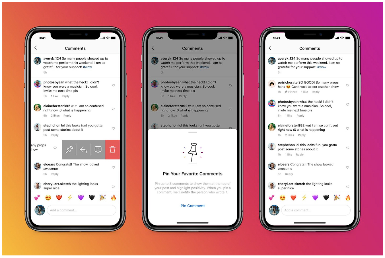 Fija comentarios en Instagram
