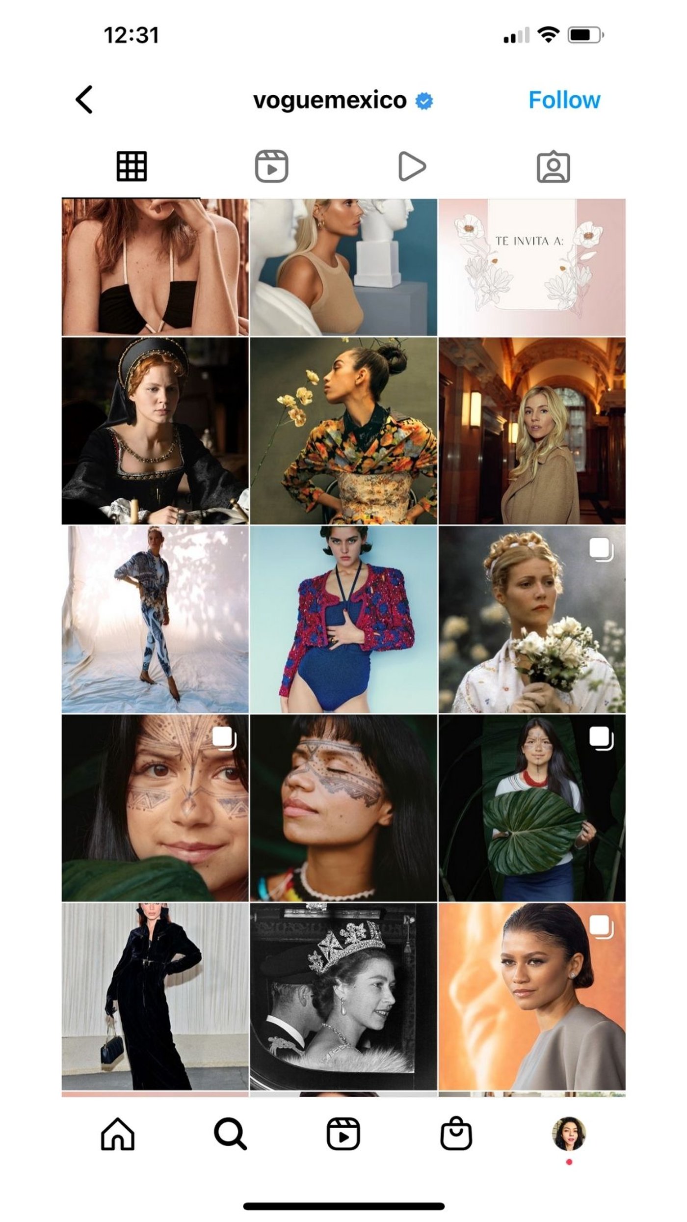 Grid interesante para conseguir aumentar en Instagram