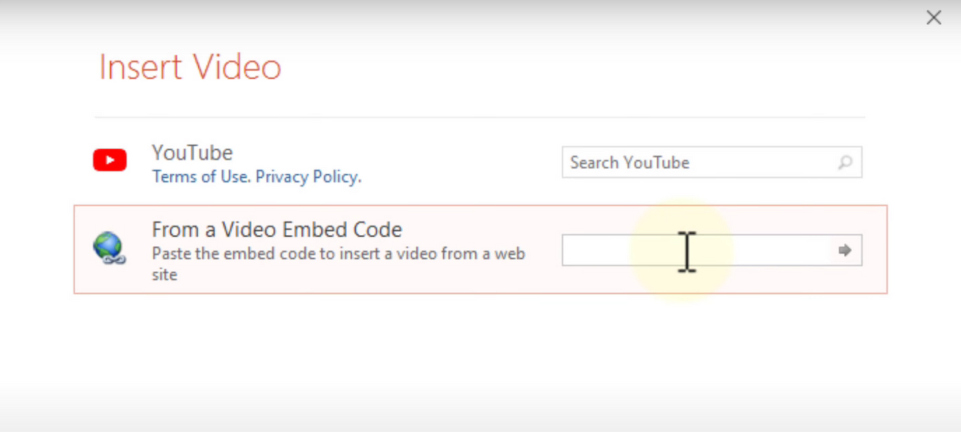 how to embed a vimeo video to PPT - Step 7