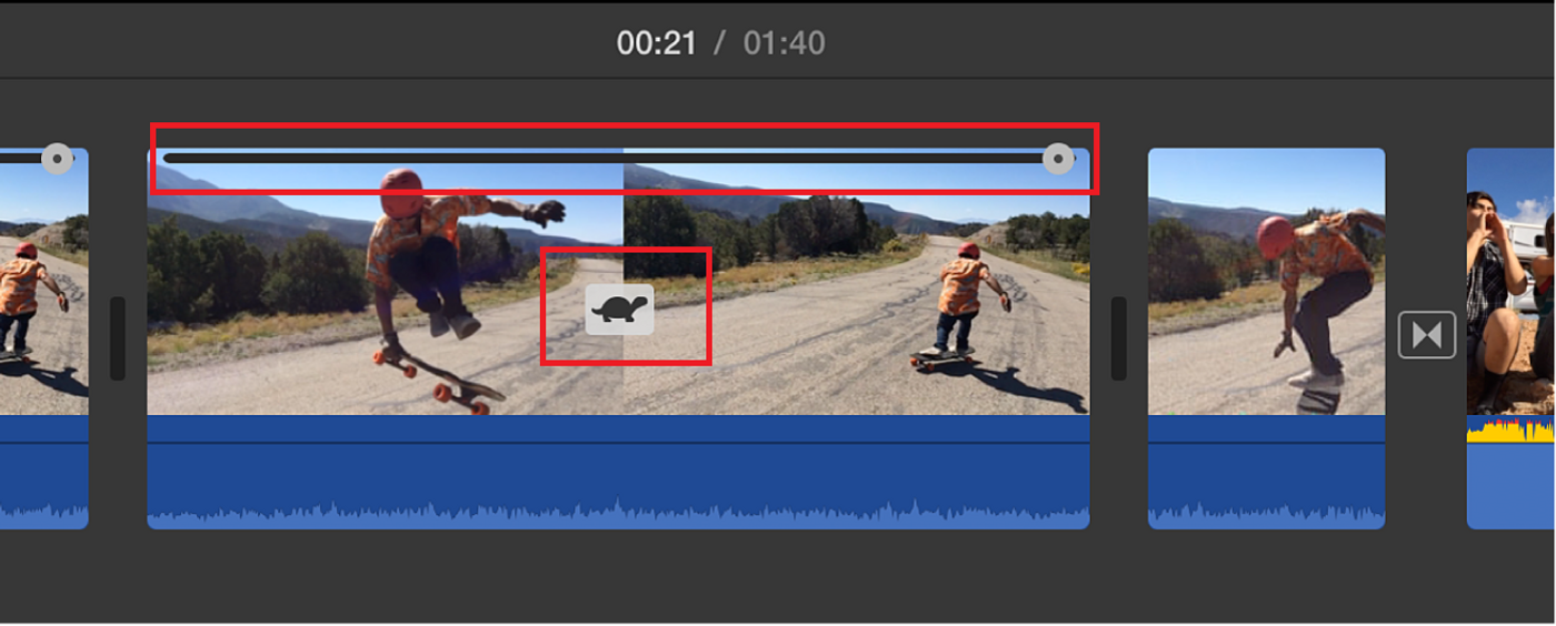 how to speed up or slow down a video on Mac_step 4