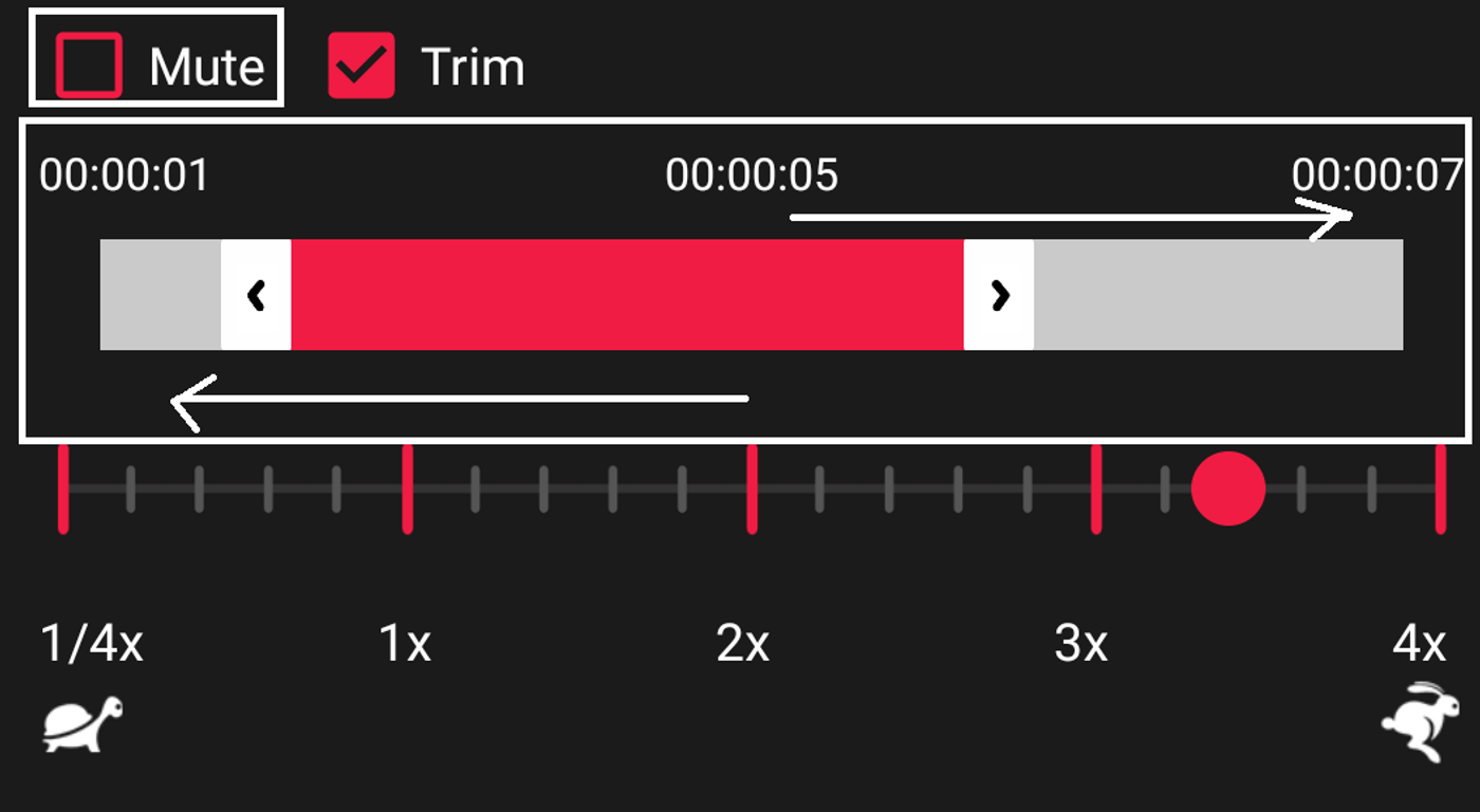 How to speed up or slow down a video on Android - step 3
