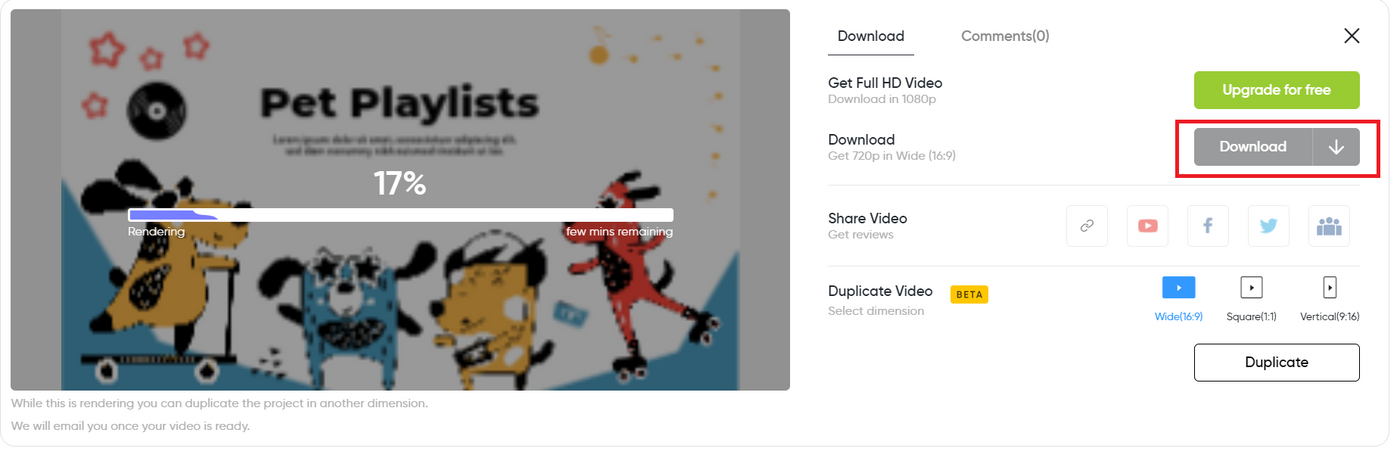 how to speed up or slow down a video online for free_step 9