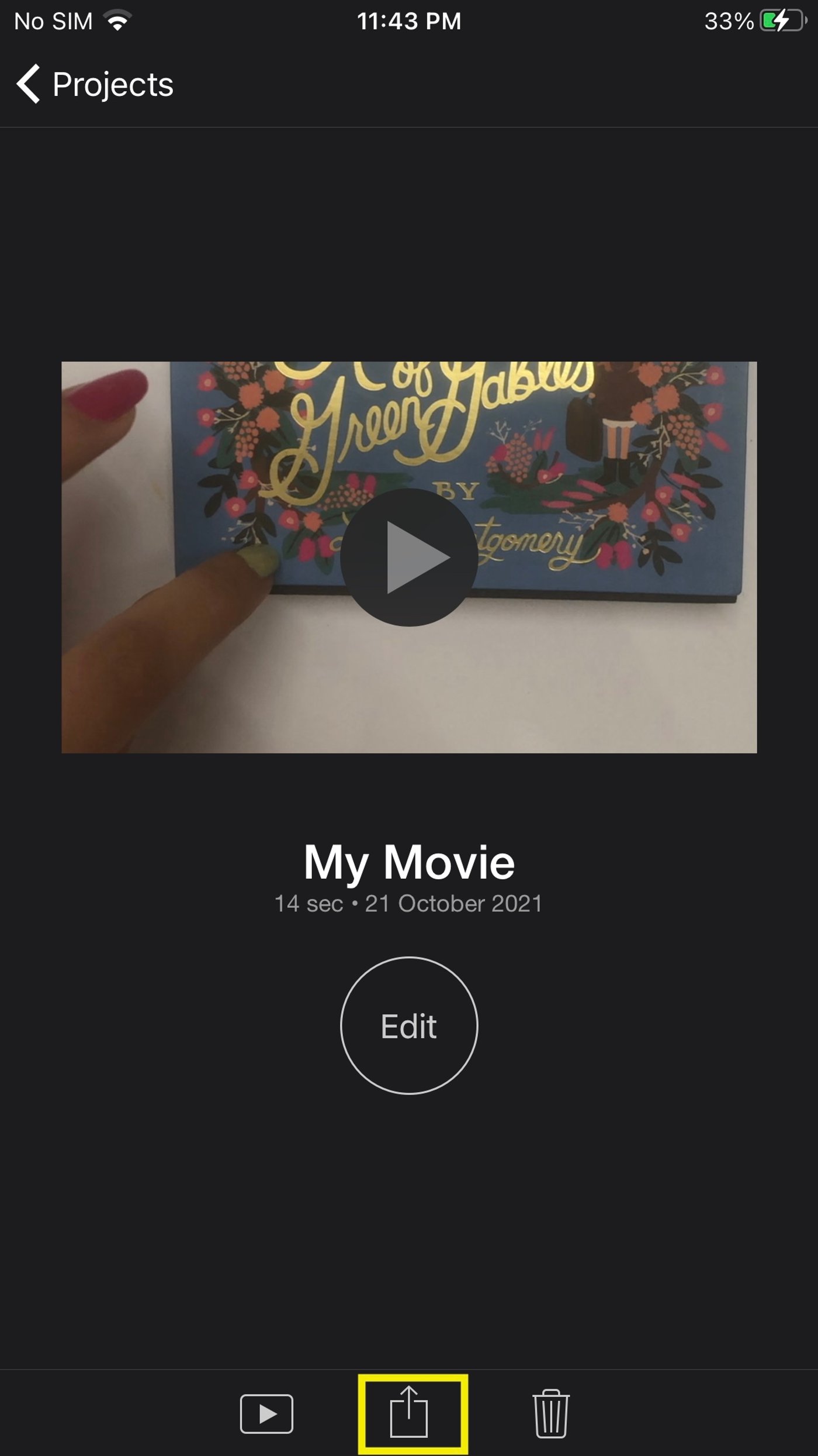 How To Mute a Video on iPhone Using the iMovie App-step 8