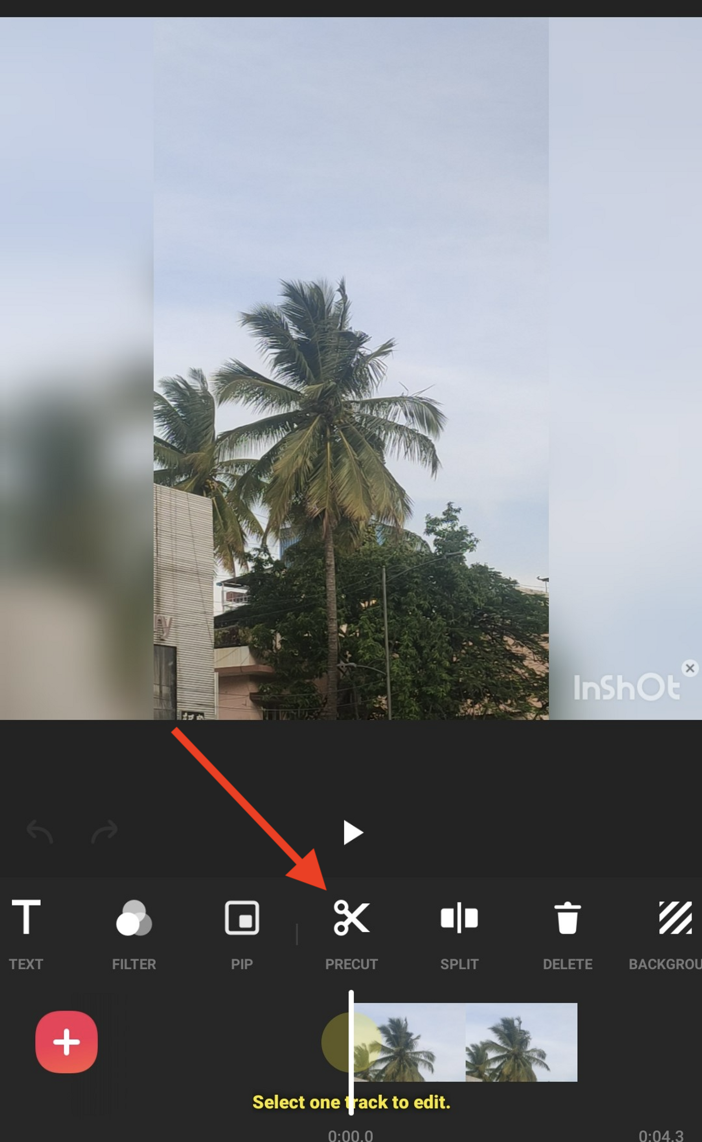 How to cut and trim a video using the Inshot app_step 2