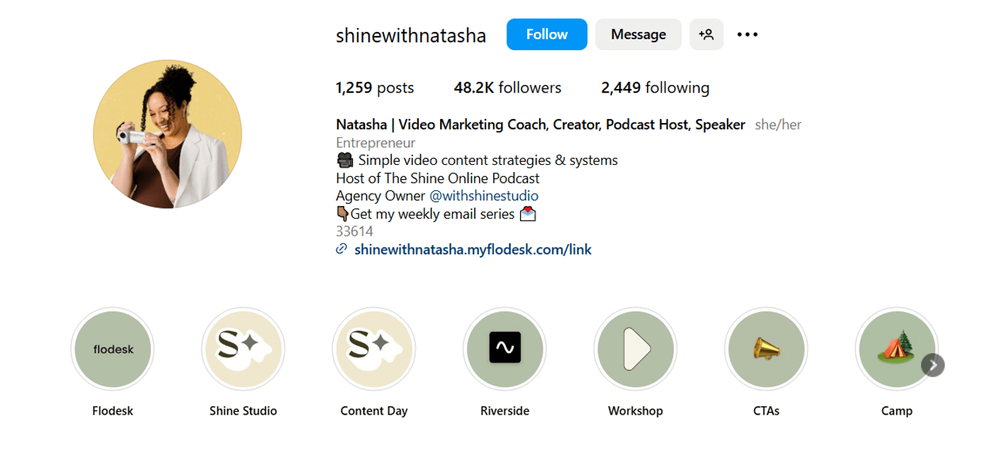 Natasha helps creators grow with simple video strategies, podcasts, and online business systems