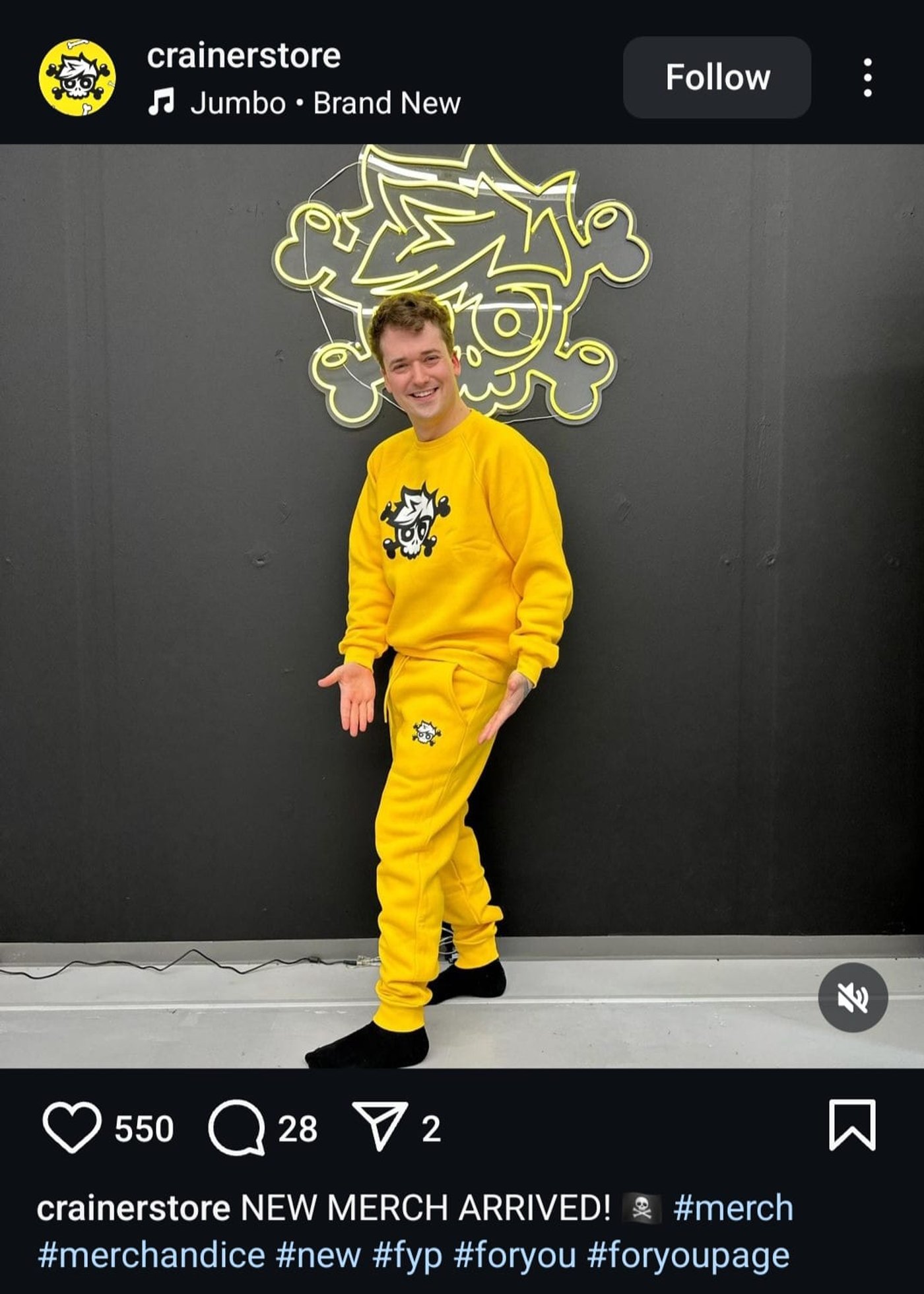 Bold, bright, and brand new—rep your favorite creator with fresh Crainer merch