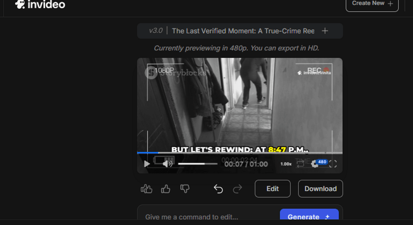 Timeline-based true crime investigation visual showing digital clues and narrative progression.