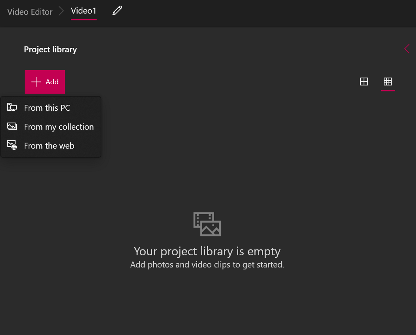 cut and combine parts of your video on Windows 10_Step 3