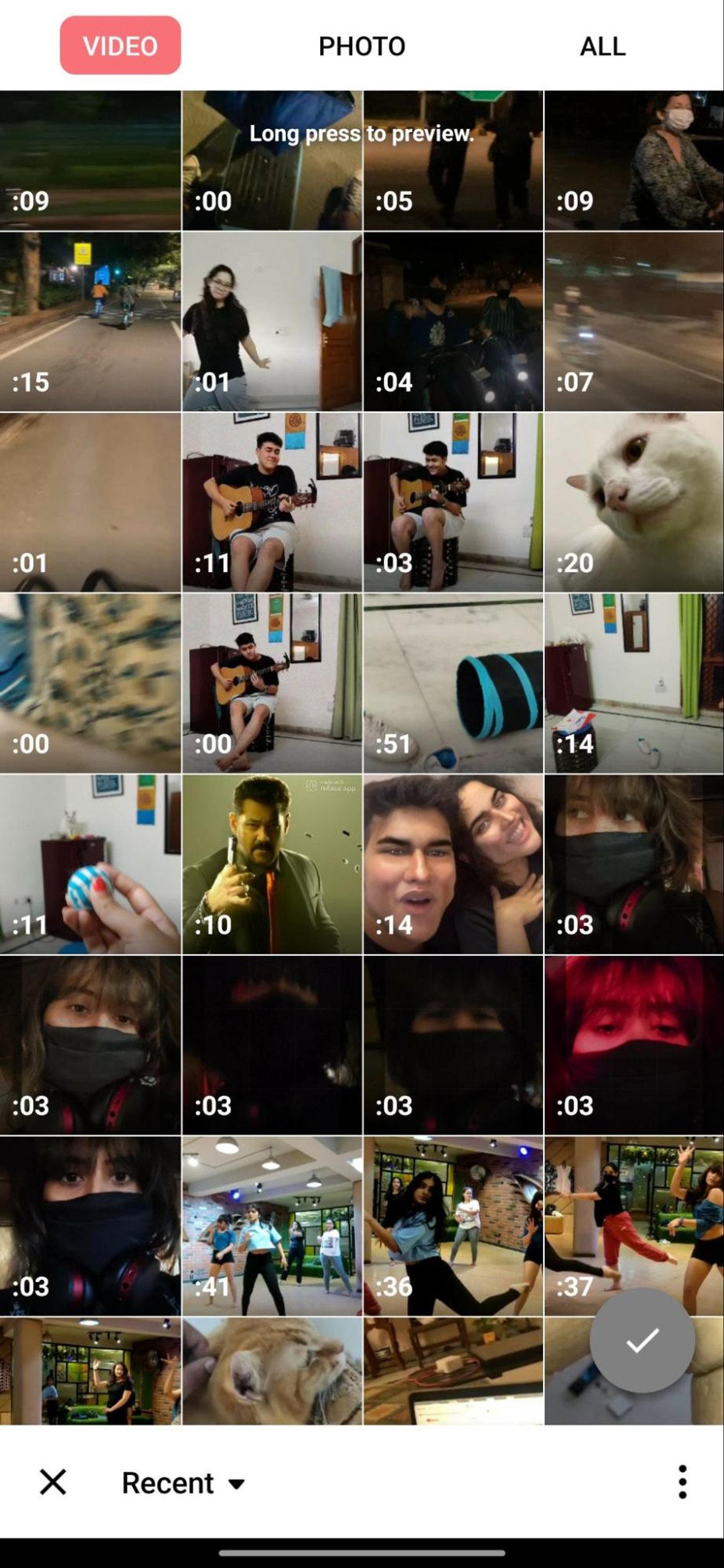 add music to videos on Android using InShot_step 3