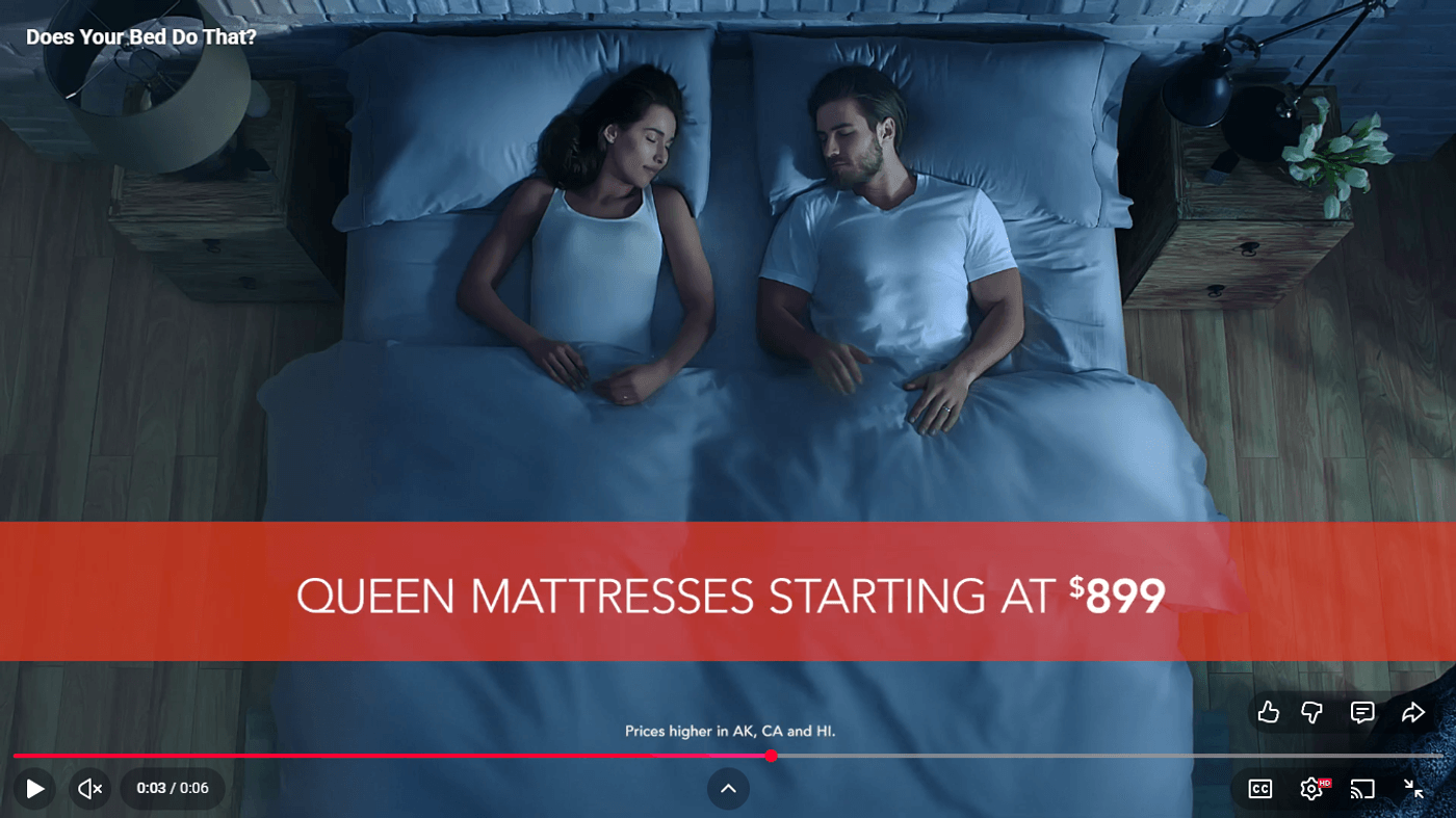 Sleep Number Ad