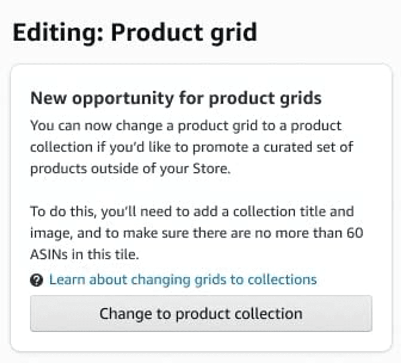 Editing product grid page displaying various editing tools and options for user selection and customization.