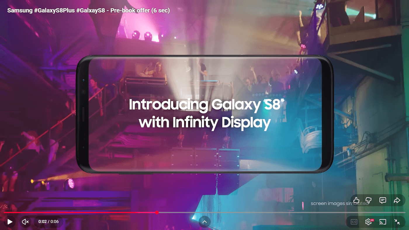 Samsung Galaxy S8 Ad