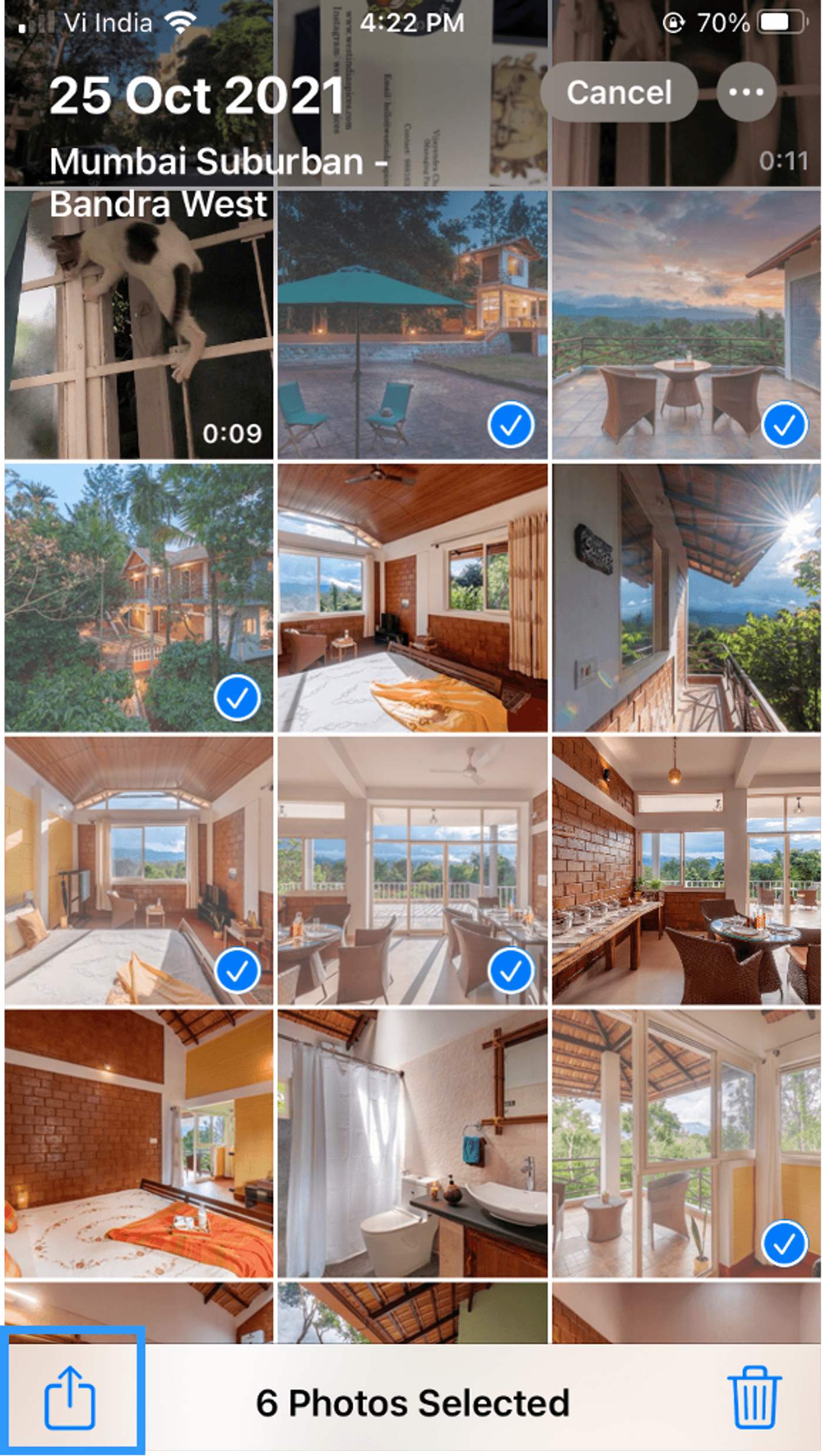 how to make photo slideshow using in-built Photos app_step 2