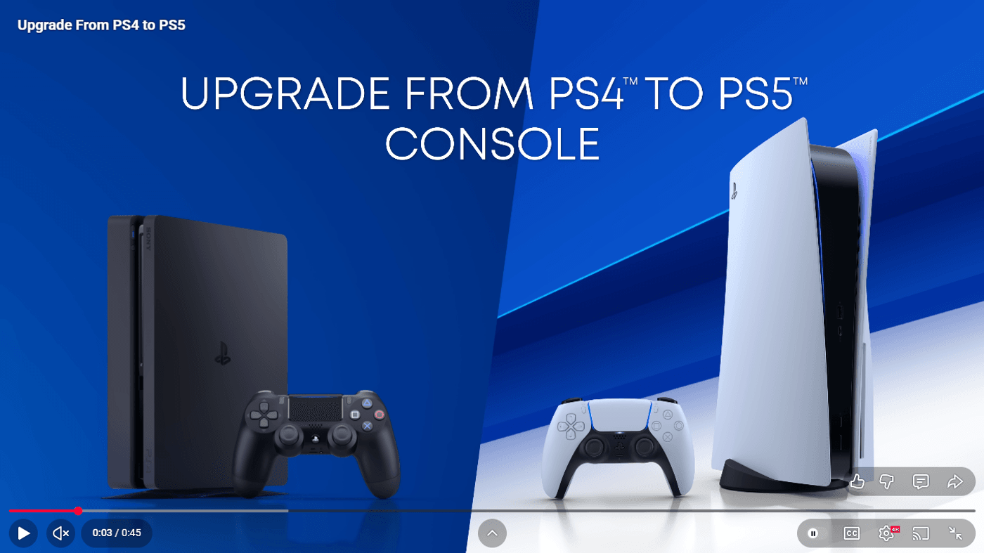 PlayStation Upgrade Ad