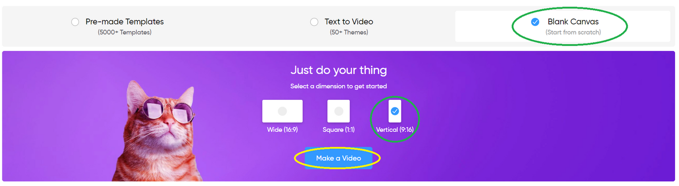 Create a slideshow video using InVideo_ step 1