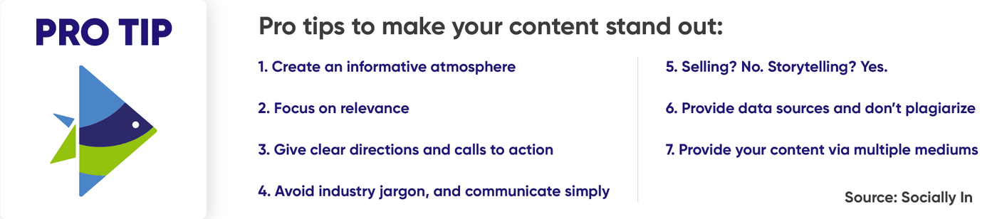 Pro tip on make your content stand out