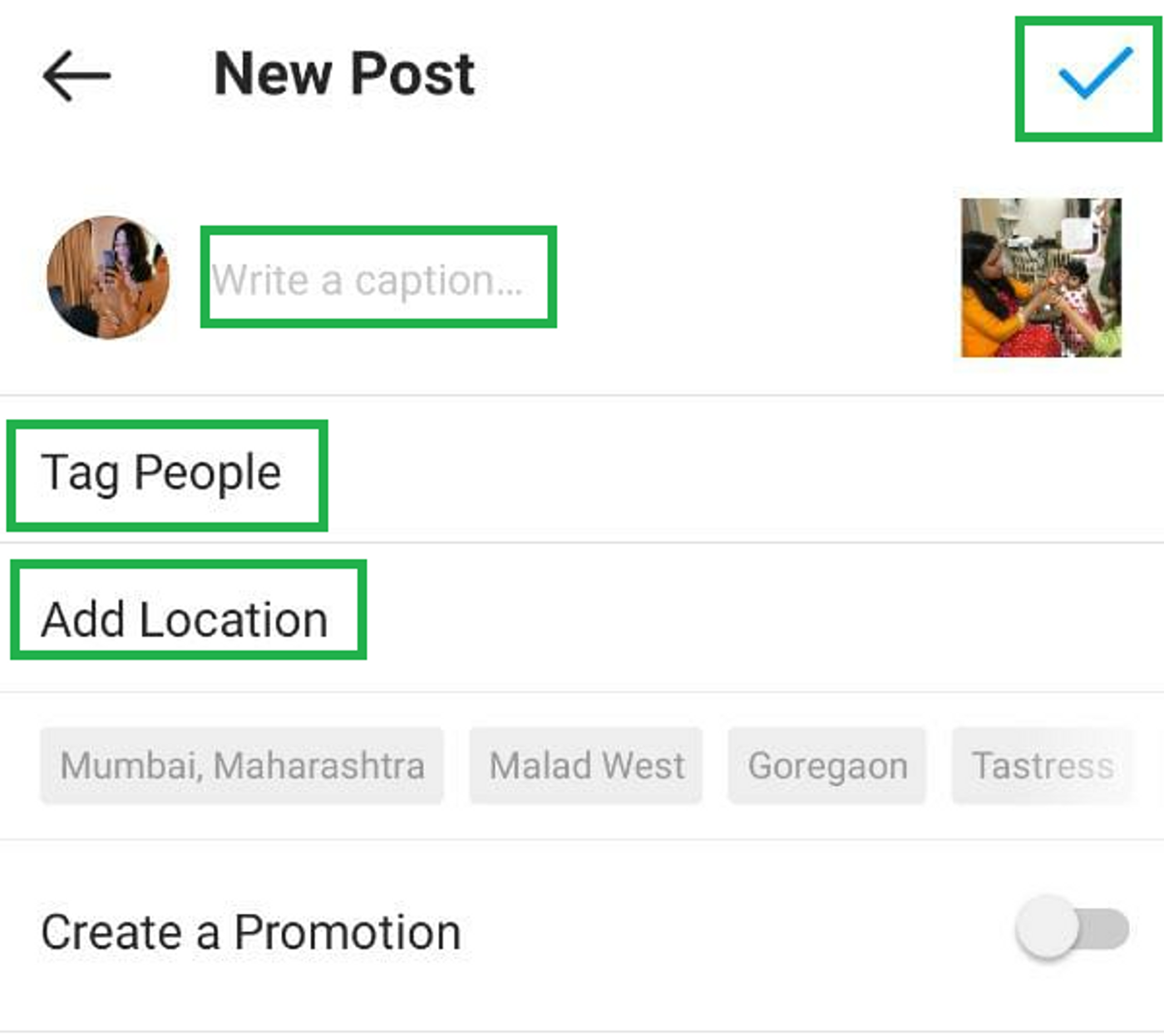 How to upload multiple photos on Instagram feed_step 5