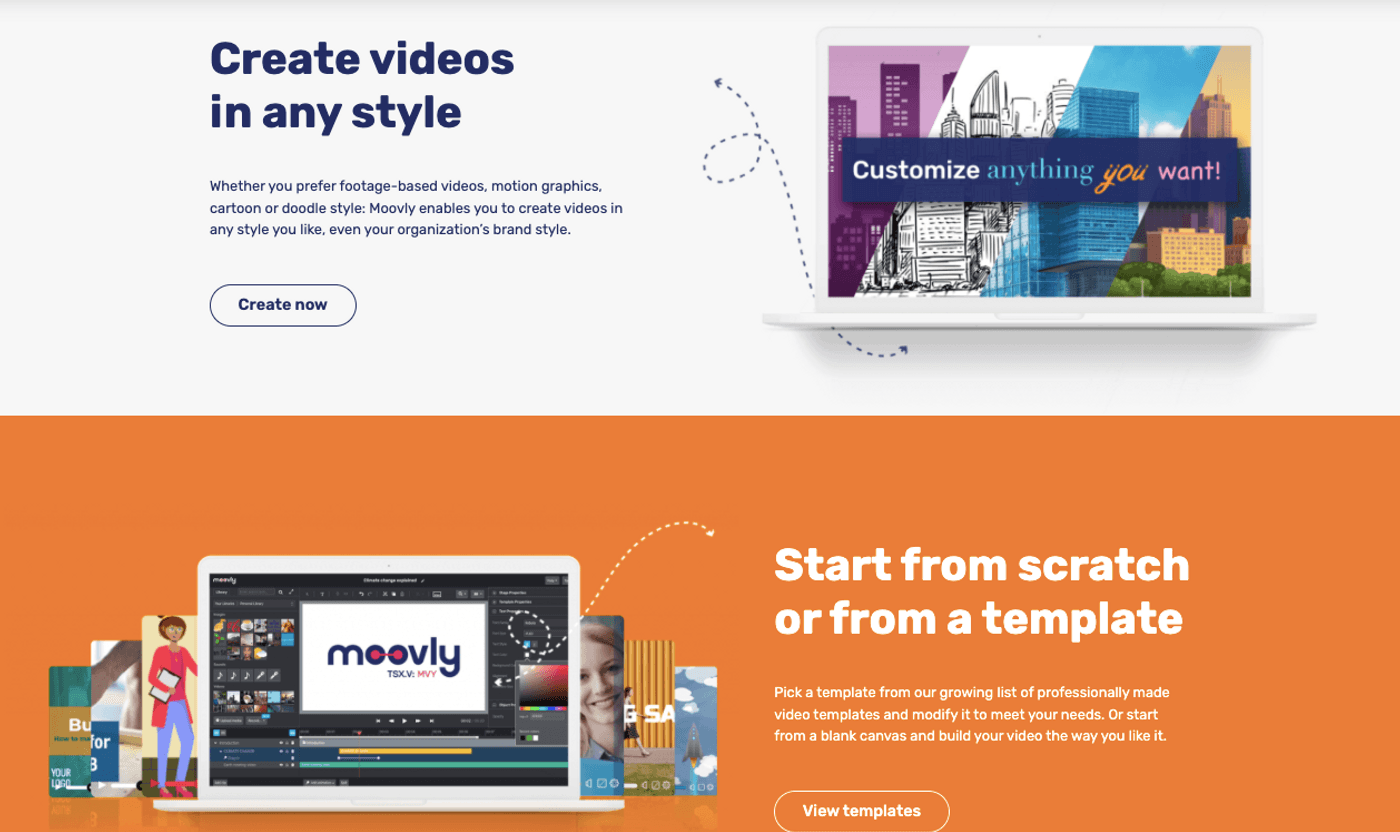 Cómo animar videos con Moovly