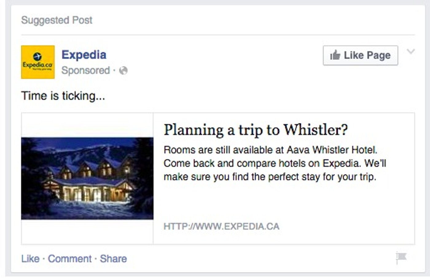 remarketing - Sponsored post example