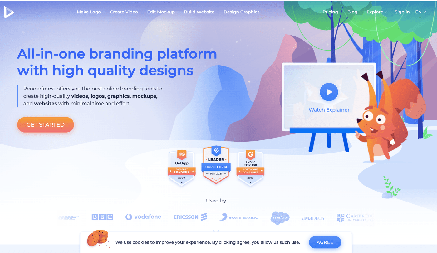 Renderforest editor de video