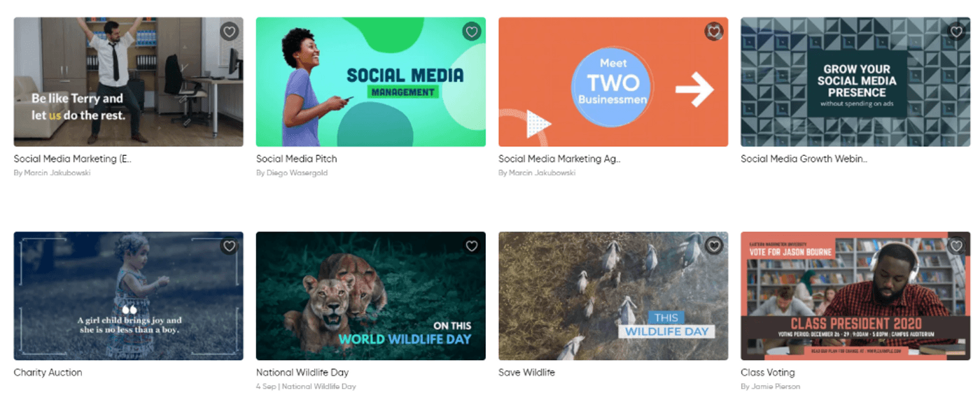 template para youtube invideo