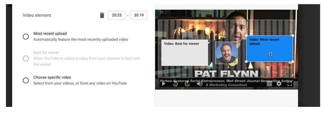 video elements youtube como vincular video