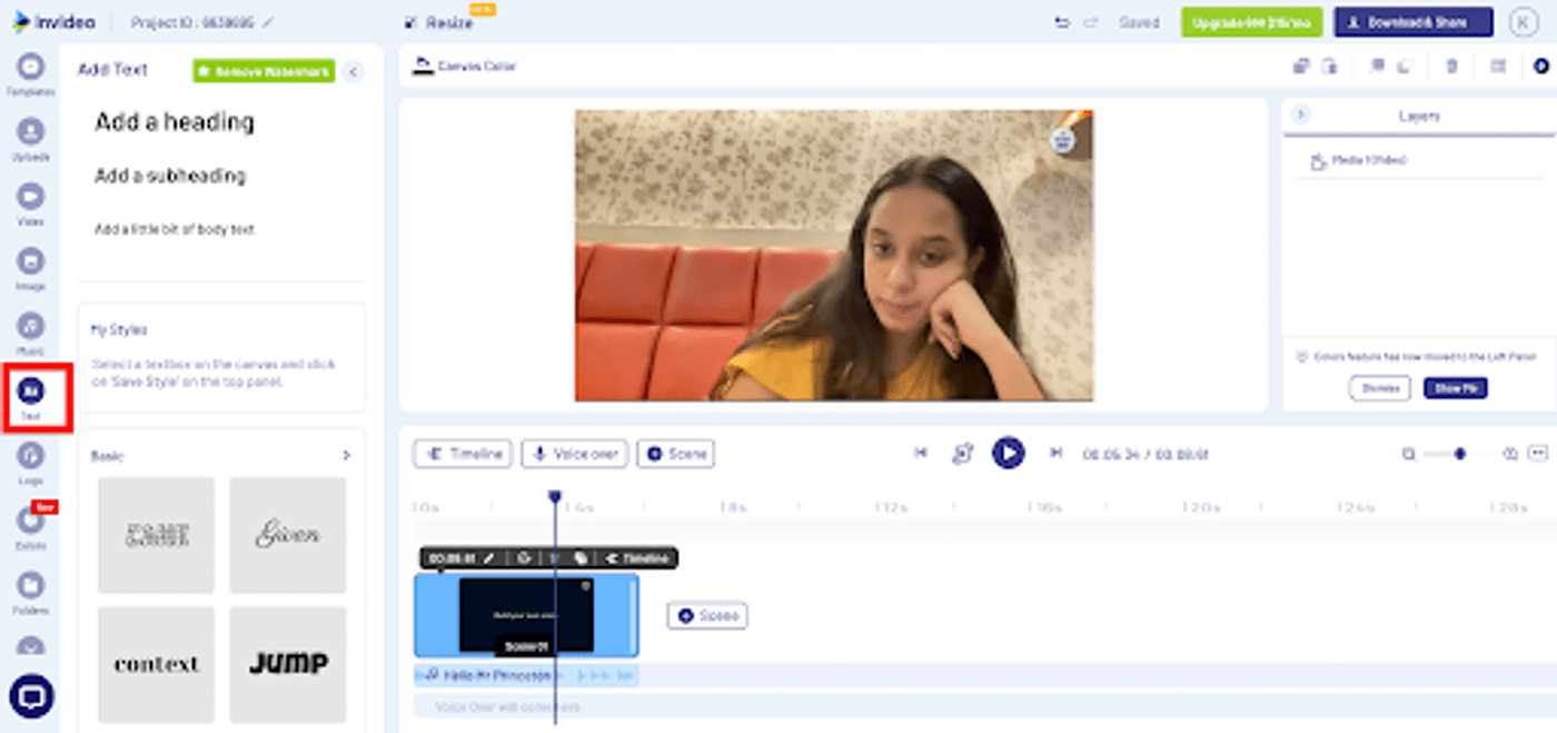 Turn your screen recordings into professional videos using InVideo - Step 7