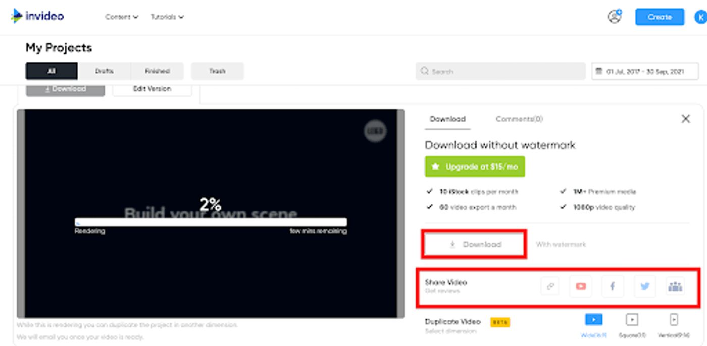 Turn your screen recordings into professional videos using InVideo - Step 9