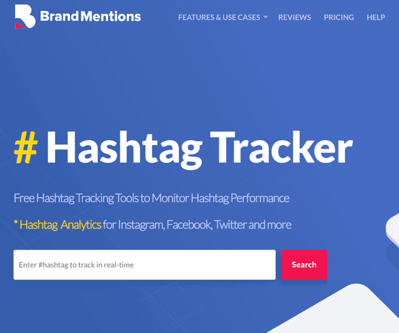 herramienta de BrandMentions sobre el rendimiento de los hashtags en Instagram