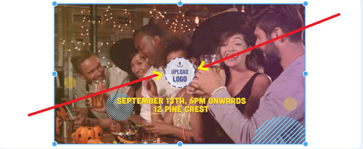 How to edit Halloween Party template - Step 4