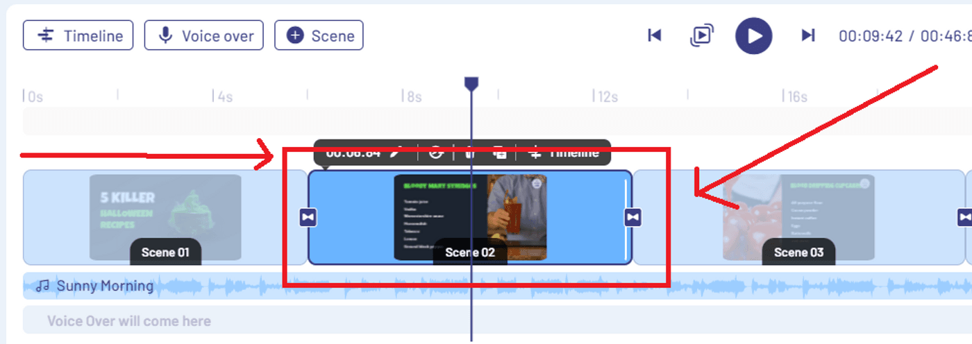 How you can personalize Halloween Recipe Videos template for your brand: Step 3