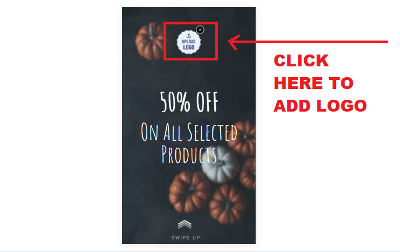 How to customise Halloween Sale template for your business: Step 3