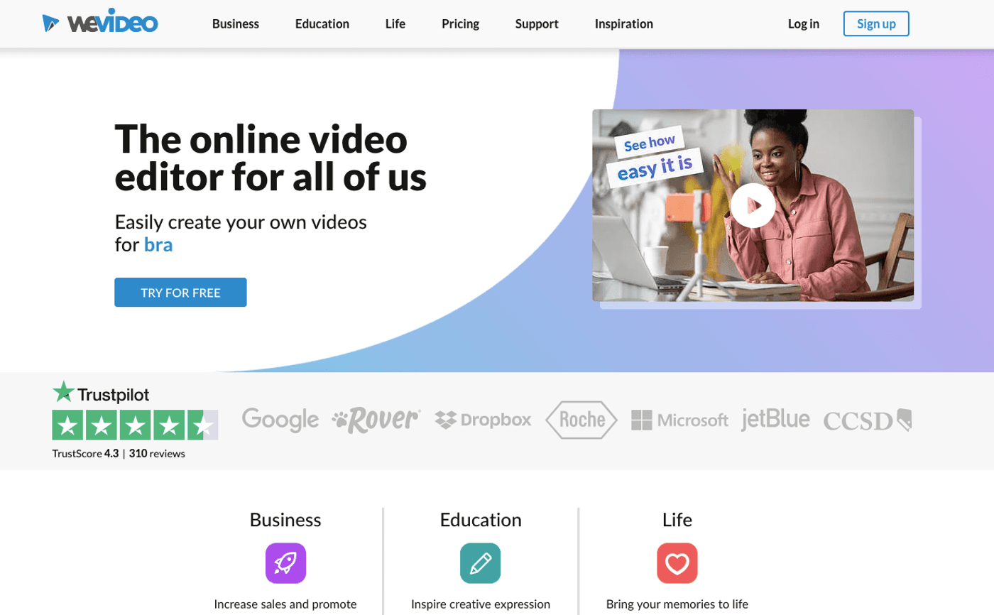 WeVideo edición de videos