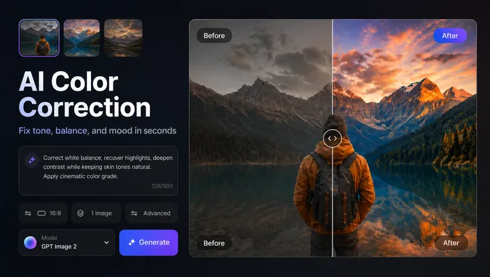 AI Color Correction: How to Fix and Enhance Colors in Any Photo