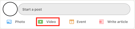  How To Upload Linkedin Videos From desktop-Step1