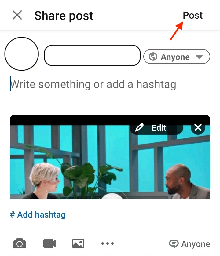 How To Upload A Video From The LinkedIn Mobile App - Step 4