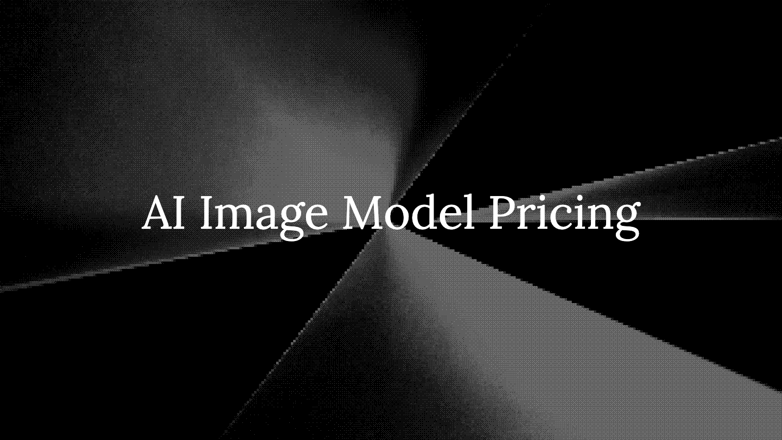 AI Image Model Pricing: Every Official Rate, Normalized Per Image (August 2026)