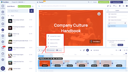 How To Create A Linkedin Video Using invideo - Step 5b