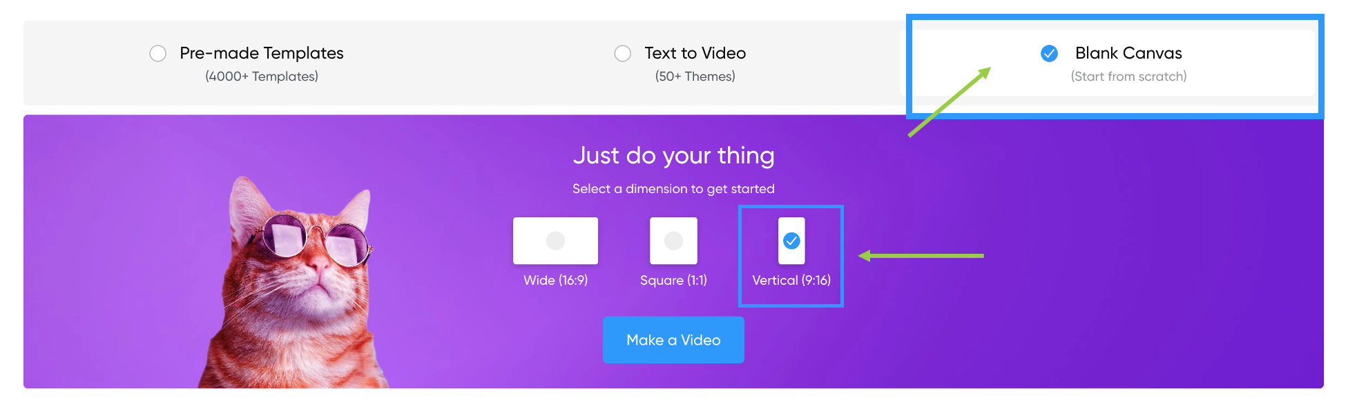 add text to TikTok using invideo - Step 2