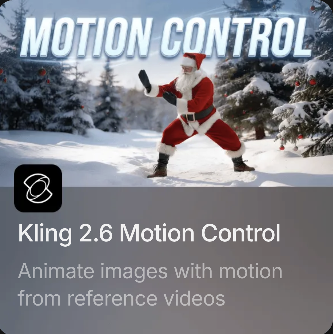 Kling 2.6 Motion Control