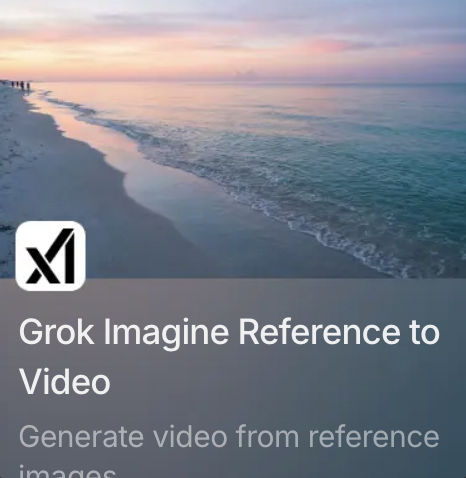 Grok Imagine Reference to Video
