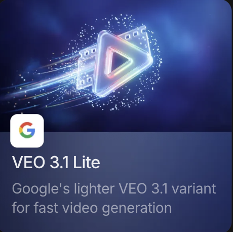 VEO 3.1 Lite