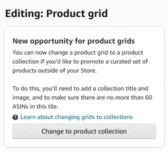 Editing product grid page displaying various editing tools and options for user selection and customization.